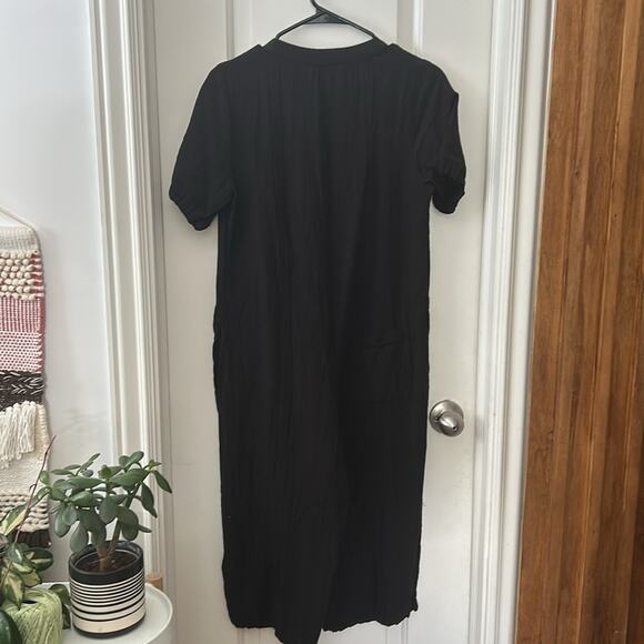 Natura Cropped Basic Viscose Jumpsuit. Size S - Picture 3 of 10